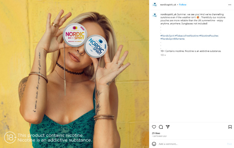 A taste of Nordic freedom: The problematic marketing of nicotine pouches in the United Kingdom.