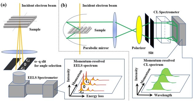 Momentum-resolved EELS and CL study on 1D-plasmonic crystal prepared by FIB method.