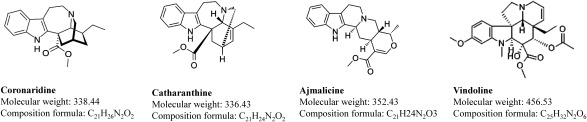Analysis and characteristics of coronaridine, an alkaloid found in <i>Catharanthus roseus</i>.
