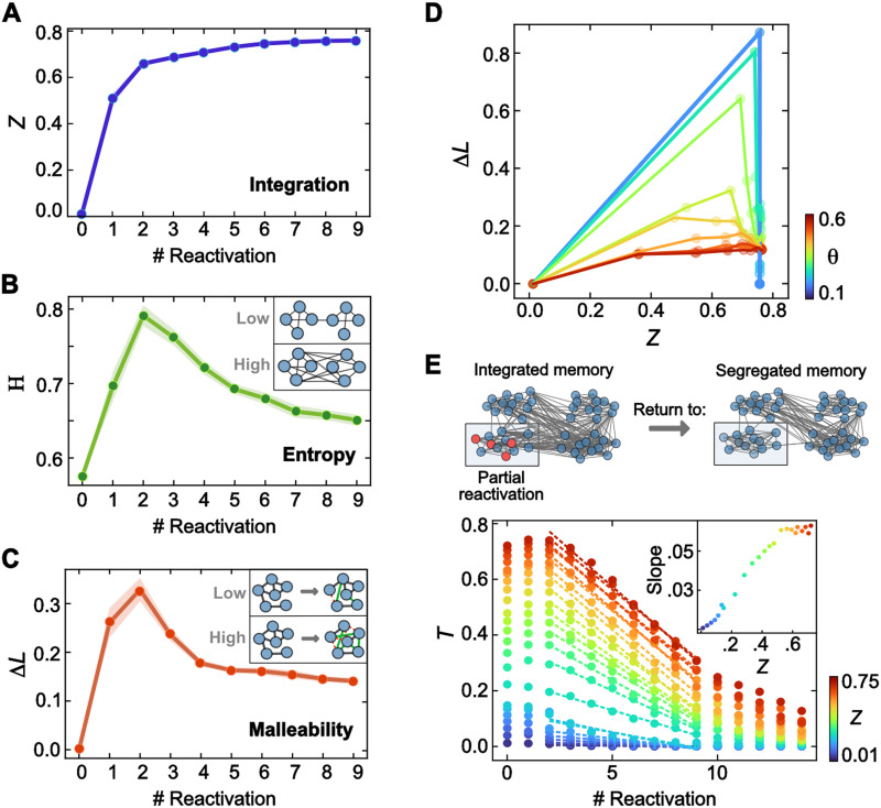 Segregation-to-integration transformation model of memory evolution.