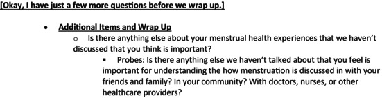 "It shouldn't be just hush-hush": A qualitative community-based study of menstrual health communication among women in Philadelphia.