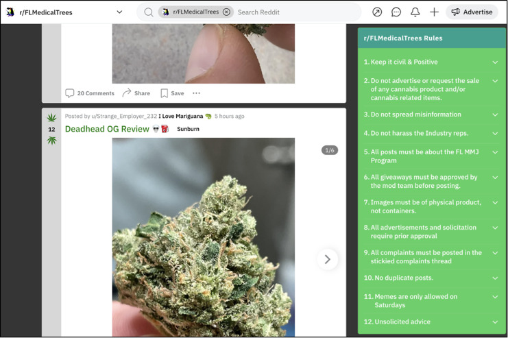 Patients' Perceptions of Cannabis Contamination in Florida's Medical Program.