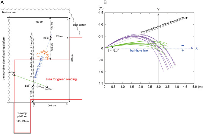 Putting performance bias to the front-lower side of the hole on steep slopes: Differences in strategies and movements between professional and amateur golfers.