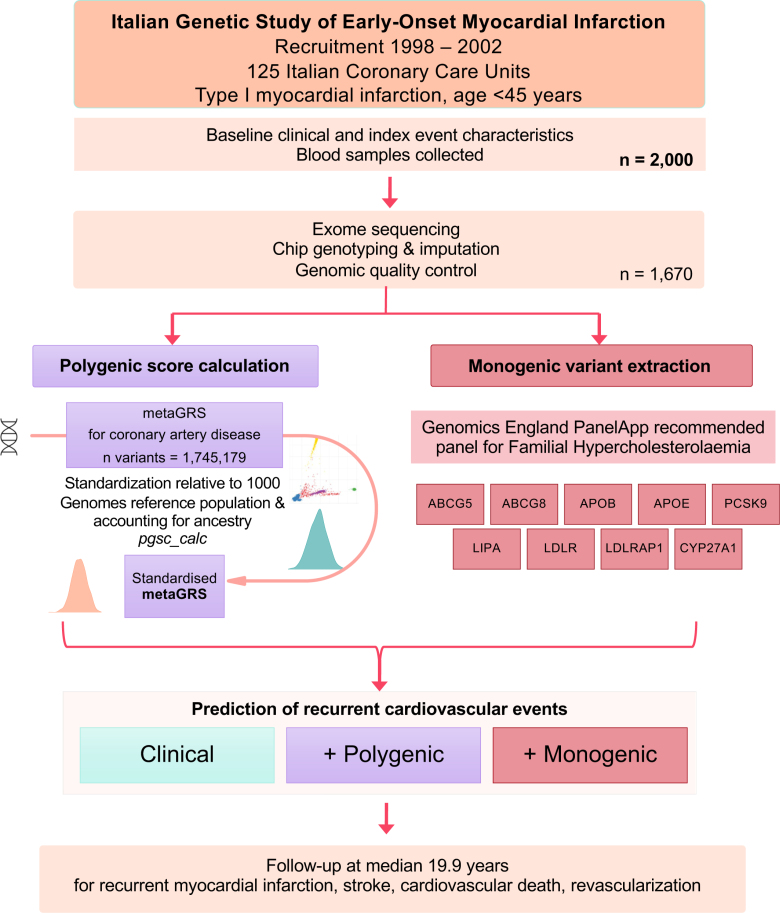 Polygenic Prediction of Recurrent Events After Early-Onset Myocardial Infarction.