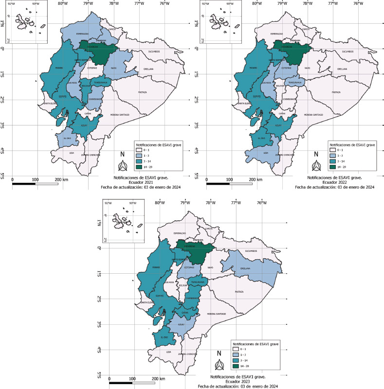 [Experiences and Challenges of the Ecuadorean National Advisory Commission on Serious Events Supposedly Attributable to Vaccination or Immunization, 2020-2023Experiências e desafios da Comissão Consultiva Nacional sobre Eventos Supostamente Atribuíveis à Vacinação ou Imunização graves do Equador, 2020-2023].