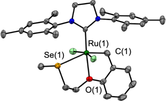 Synthesis and Reactivity of an Olefin Metathesis-Catalyzing Ruthenium Complex with a Selenoether Moiety in the Benzylidene Ligand.