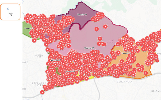 Household Sanitation and Crowding Status in Addis Health and Demographic Surveillance System (Addis-HDSS) in Addis Ababa, Ethiopia.
