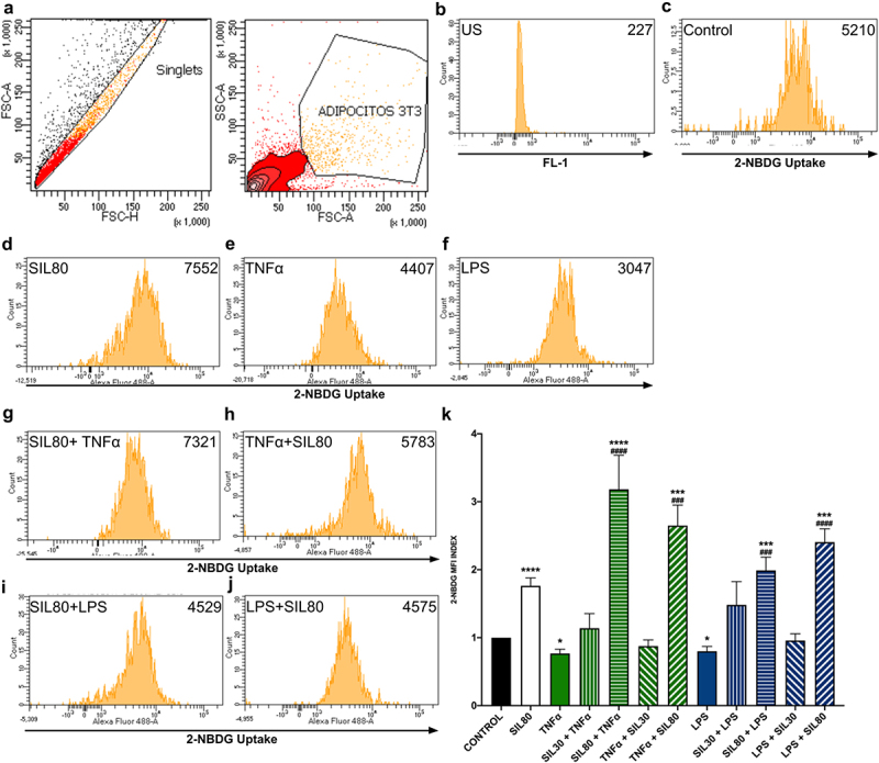 Silybin restores glucose uptake after tumour necrosis factor-alpha and lipopolysaccharide stimulation in 3T3-L1 adipocytes.