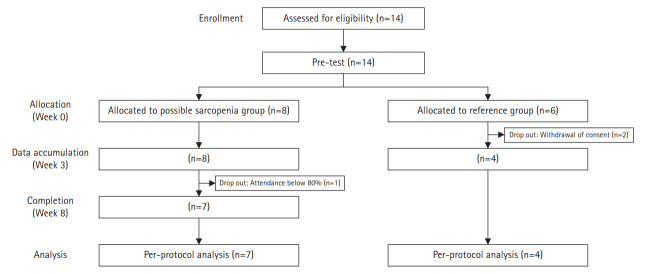 Machine Learning for Movement Pattern Changes during Kinect-Based Mixed Reality Exercise Programs in Women with Possible Sarcopenia: Pilot Study.