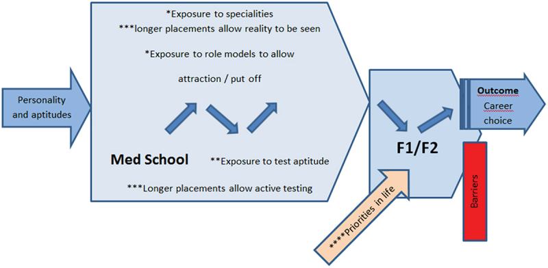 How do medical schools influence their students' career choices? A realist evaluation.