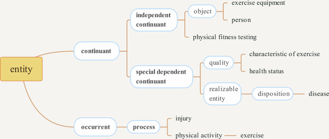 Core reference ontology for individualized exercise prescription.