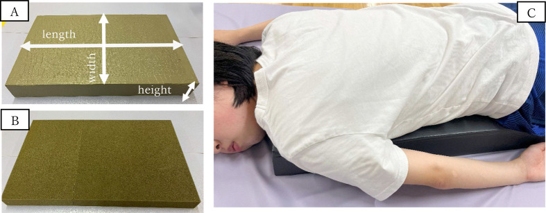 Interventional study of the effect of trunk support provision on the body pressure and ventilation volume in the prone position in healthy young and older women.