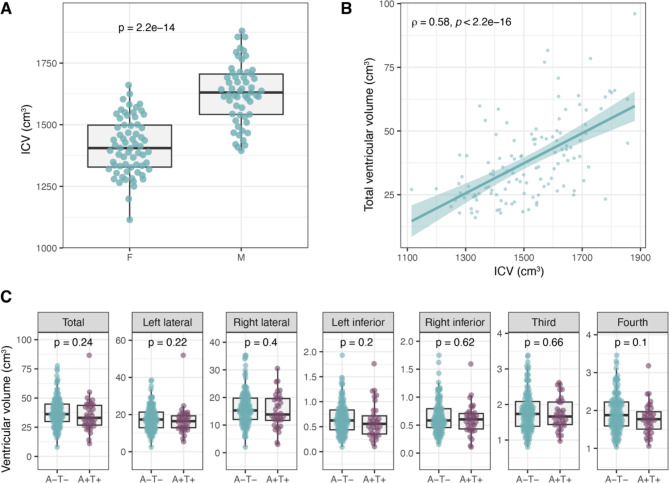 CSF levels of brain-derived proteins correlate with brain ventricular volume in cognitively healthy 70-year-olds.