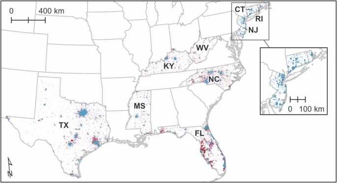 Water and wastewater infrastructure inequity in unincorporated communities