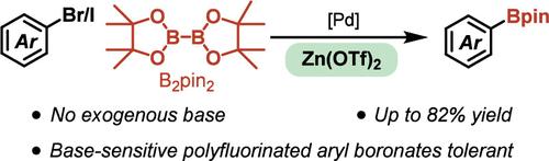 Base-Free Borylation of Aryl Halides Enabled by Zn-Promoted Halide Abstraction