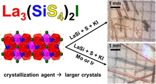 Enhancement of Crystal Growth in Molten Salts by a Cocrystallization Agent: Synthesis and Luminescent Properties of Ce3+- and Eu2+-Doped La3(SiS4)2I