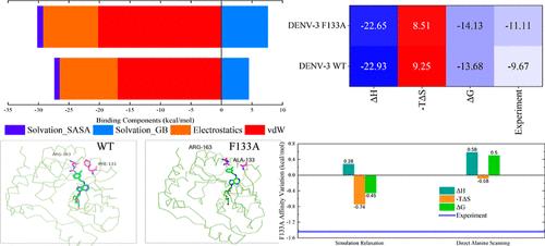 All-Atom Perspective of the DENV-3 Methyltransferase Inhibition Mechanism