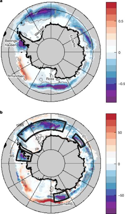 Record-low Antarctic sea ice in 2023 increased ocean heat loss and storms