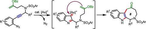 Synthesis of Azocine-Fused Indoles via Gold(I)-Catalyzed Cyclization of Azido-alkynes