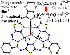 Macrocycle- and metal-centered reduction of cobalt trithiadodecaazahexaphyrin (Hhp). Metal-to-ligand charge transfer in {(Co
I2CoIIO)(Hhp˙4−)}2−†