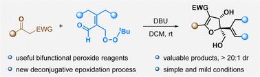 A new tandem reaction of bifunctional peroxides enables the expedient synthesis of functionalized dihydrofurans†
