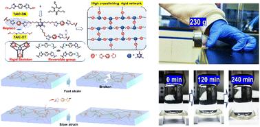 Rigid-flexible dynamic polymers based on borate bonds†