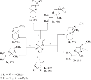 Synthesis of New Polyfunctional Cyclic Ketals Based on Substituted 4-Methylene-1,3-dioxolanes