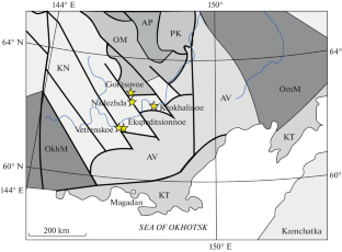 The Mineralogical and Geochemical Features of the Early Cretaceous Gold Ore Mineralization of the Eastern Flank of the Yana–Kolyma Orogenic Belt (Magadan Region, Russia)