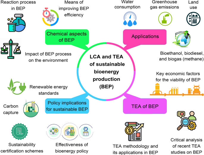 Life cycle assessment and techno-economic analysis of sustainable bioenergy production: a review