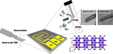 Quasi-in situ Observation of MnO2 Nanorods by Electrochemical Transmission Electron Microscopy for Oxygen Reduction Reaction Process