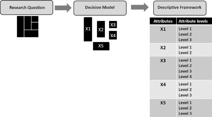 How to Present a Decision Object in Health Preference Research: Attributes and Levels, the Decision Model, and the Descriptive Framework.