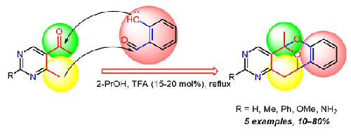 Synthesis of a new heterocyclic system: pyrimidine structural analogues of natural integrastatins A, B