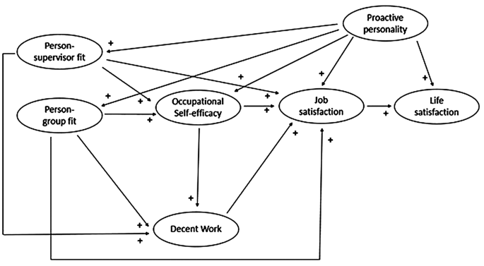 Job and life satisfaction of apprentices: the effect of personality, social relations, and decent work