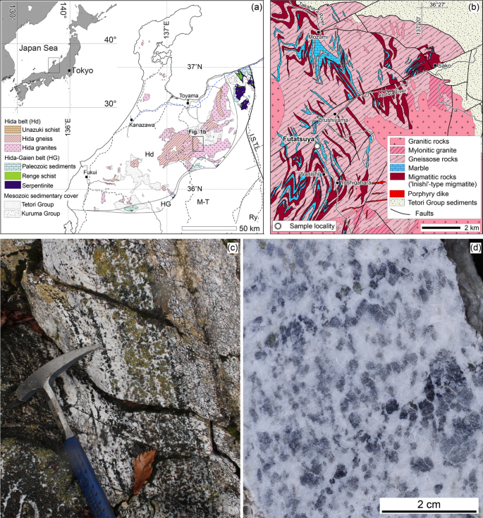 Methane genesis within olivine-hosted fluid inclusions in dolomitic marble of the Hida Belt, Japan