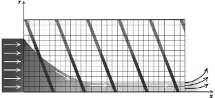 Influence of Mathematical Model Parameters on Plasma Transfer in a Helical Magnetic Field