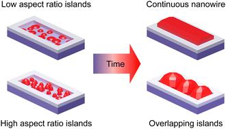 Control of Ge island coalescence for the formation of nanowires on silicon†