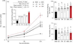 Callose deposition regulates differences in cotton aphid resistance among six watermelon varieties