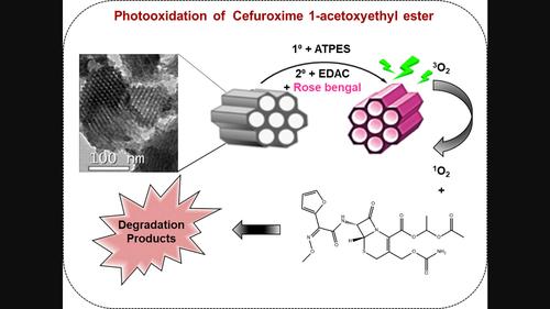 Photooxidation of organic compounds by mesoporous silica functionalized with rose bengal