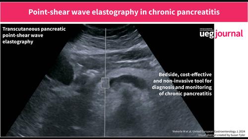 Point-shear wave elastography generated by acoustic radiation force impulse in chronic pancreatitis.