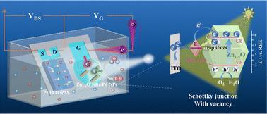 Synergistic effect of surface metal vacancies and Schottky junction on high-transconductance organic photoelectrochemical transistor aptasensing†