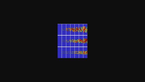 Hybrid large eddy simulation and Lagrangian simulation of a compressible turbulent planar jet with a chemical reaction