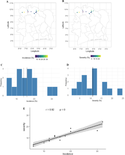 Prevalence of mango stem-end rot disease in Côte d'Ivoire and identification of associated fungal pathogens