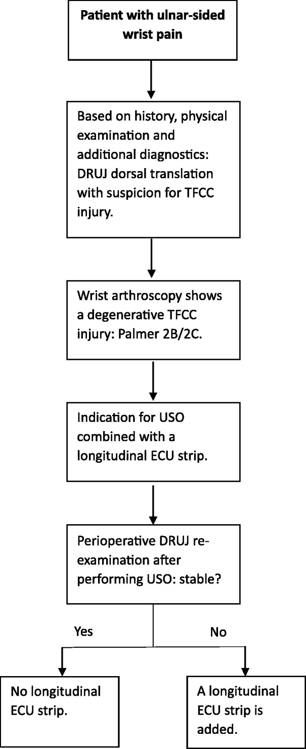 An alternative treatment for degenerative triangular fibrocartilage complex injuries with distal radioulnar joint instability: first experience with 48 patients.