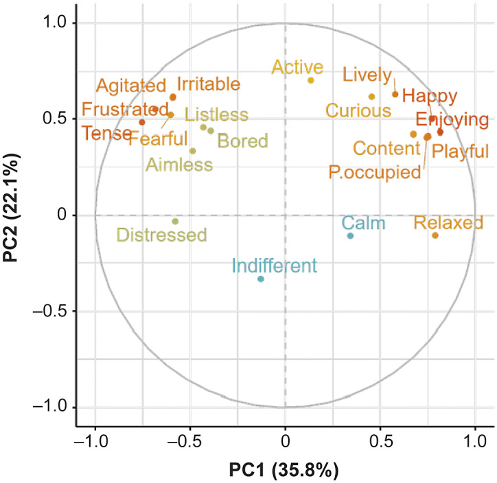 A systematic approach to defining and verifying descriptors used in the Qualitative Behavioural Assessment of sows.