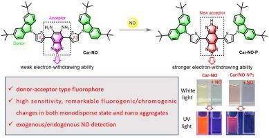 A novel donor-acceptor fluorescent probe for the fluorogenic/ chromogenic detection and bioimaging of nitric oxide