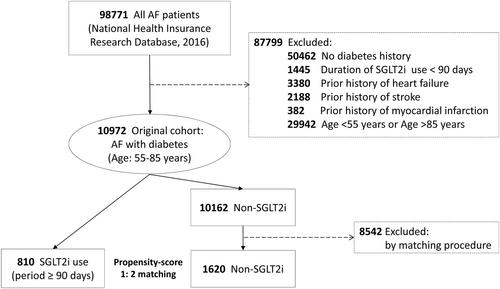 The impact of sodium-glucose co-transporter-2 inhibitors on dementia and cardiovascular events in diabetic patients with atrial fibrillation