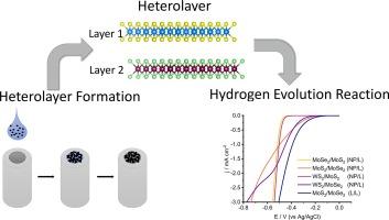 Electrochemically deposited transition metal dichalcogenide heterostructures as electrocatalysts: Accelerated kinetics for the hydrogen evolution reaction