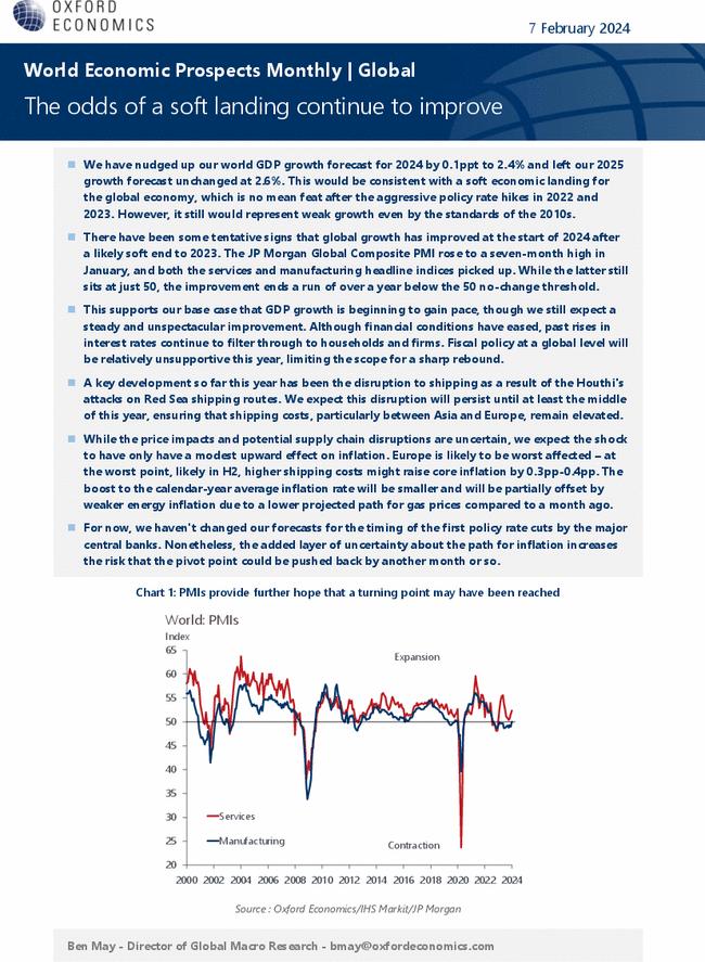 World Economic Prospects Monthly | Global