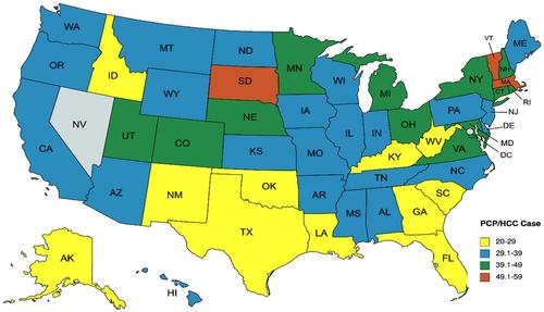 Availability of primary care physicians and hepatocellular carcinoma-related mortality in the United States