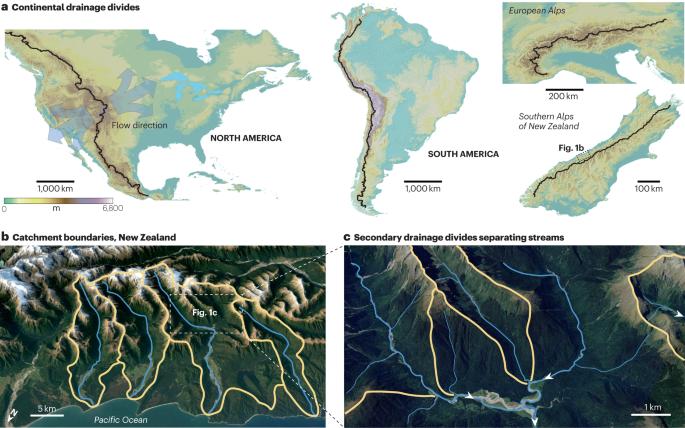 Drainage divide migration and implications for climate and biodiversity